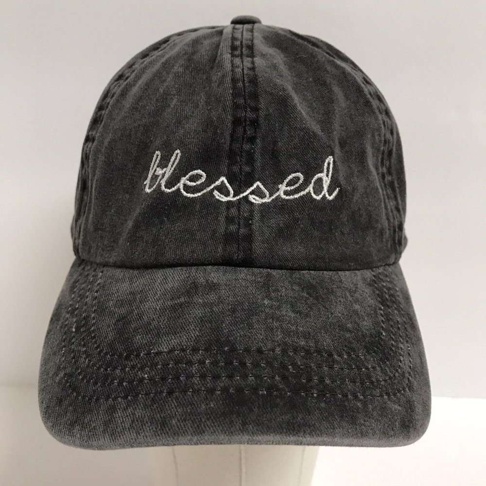 Blessed Gray Women's Adjustable Hat Christian Jesus